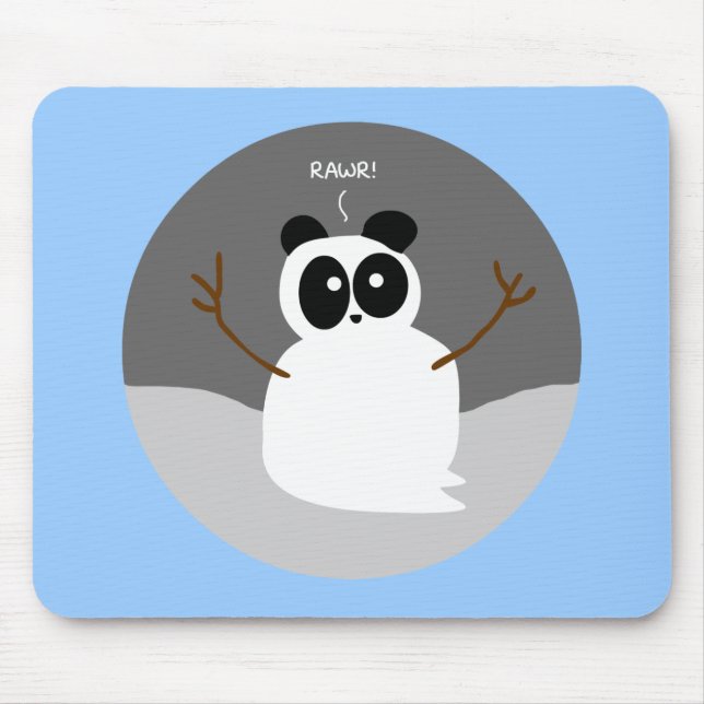 Alfombrilla De Ratón Snow Panda (Frente)