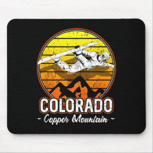 Alfombrilla De Ratón Snowboard de la montaña del cobre en Colorado