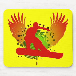 Alfombrilla De Ratón snowboard. hi-fi.