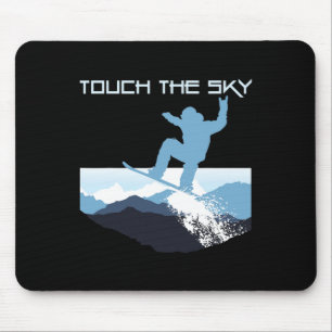 Alfombrilla De Ratón Snowboard Montaña Snowboarding Freestyle Touch