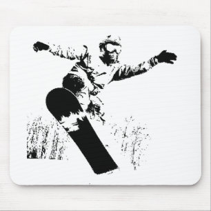 Alfombrilla De Ratón Snowboard Mousepad