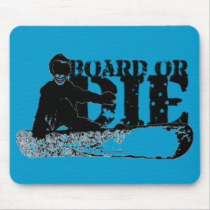 Alfombrilla De Ratón snowboard o muere