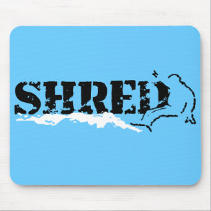 Alfombrilla De Ratón snowboard. shred.