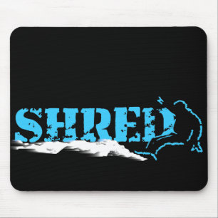 Alfombrilla De Ratón snowboard. shred.