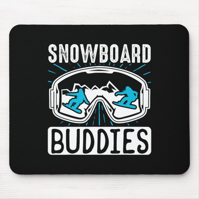 Alfombrilla De Ratón Snowboard Snowboard Budders (Frente)