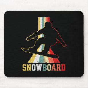 Alfombrilla De Ratón Snowboard Vintage Snowboarder