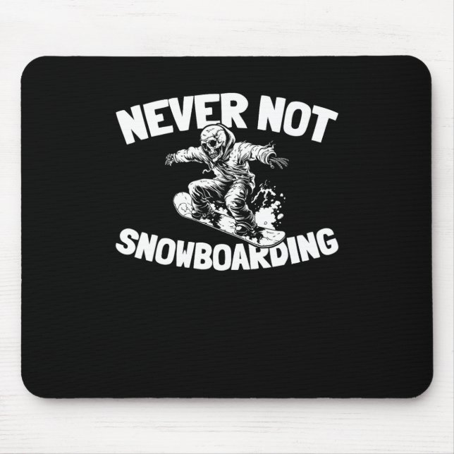 Alfombrilla De Ratón Snowboard Winter Sports - Snowboard Snowboard Snow (Frente)
