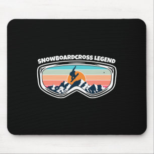 Alfombrilla De Ratón Snowboardcross Snowboard Gogggggggg As Snowboardcr