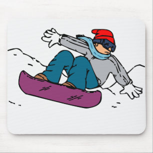 Alfombrilla De Ratón Snowboarder de Guay regalo de snowboard Amor i