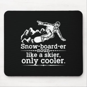 Alfombrilla De Ratón Snowboarder Definition Funny Snowboarding Winter S