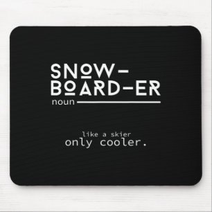 Alfombrilla De Ratón Snowboarder Definition Funny Snowboarding Winter S