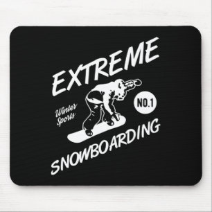 Alfombrilla De Ratón Snowboarder Extreme Snowboarding Sno Deportes De I
