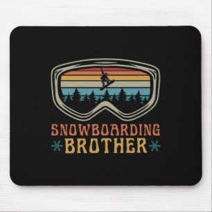 Alfombrilla De Ratón Snowboarding Brother Mating Family Snowboard Tri