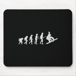 Alfombrilla De Ratón Snowboarding Esquí Snowboard Invierno Funny Evolu