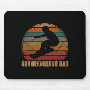 Alfombrilla De Ratón Snowboarding para hombres con papá Snowboard Snowb