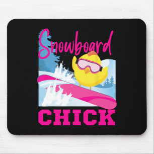 Alfombrilla De Ratón Snowboarding Snowboard Chick Snowboard Chick Snowb
