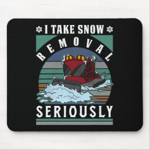 Alfombrilla De Ratón Snowcat Nieve Groomer Snowboarding Mountain