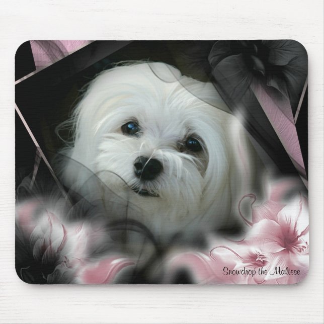 Alfombrilla De Ratón Snowdrop el Mousepad maltés (Frente)
