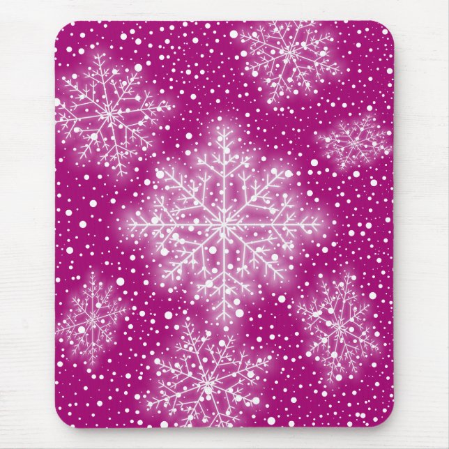 Alfombrilla De Ratón Snowflakes Mousepad (Frente)