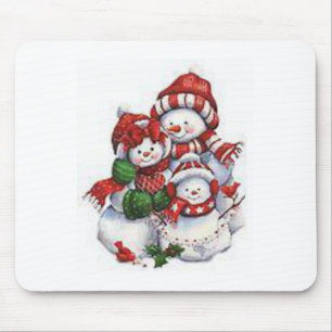 Alfombrilla De Ratón Snowman Mouse Pad