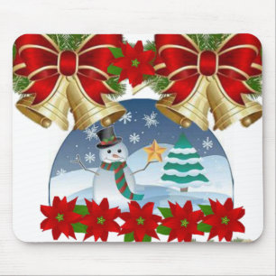 Alfombrilla De Ratón Snowman Mouse Pad