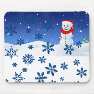Alfombrilla De Ratón Snowman Mouse Pad