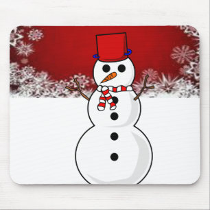 Alfombrilla De Ratón Snowman Mouse Pad