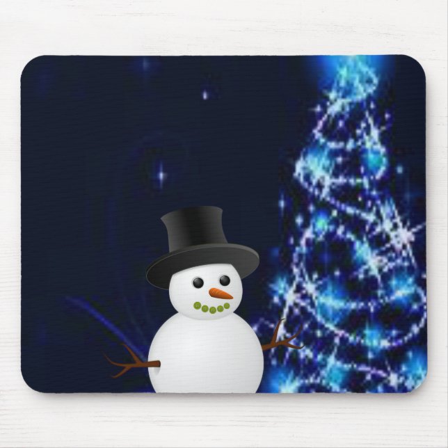Alfombrilla De Ratón Snowman Mouse Pad (Frente)
