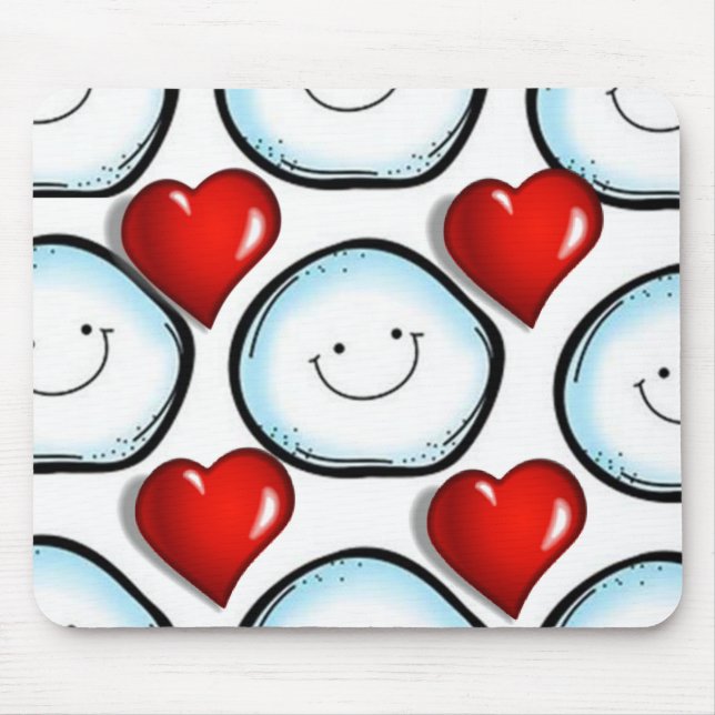 Alfombrilla De Ratón Snowman Mouse Pad (Frente)