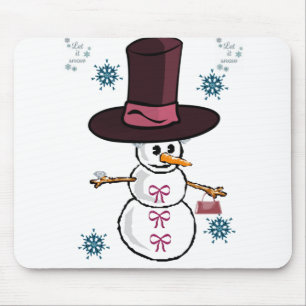 Alfombrilla De Ratón Snowman Mouse Pad