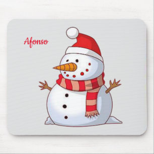 Alfombrilla De Ratón Snowman Mouse Pad