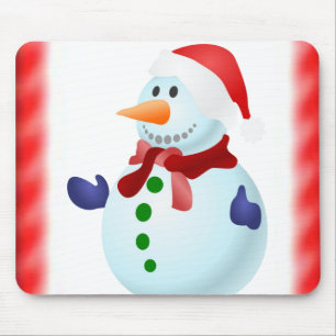 Alfombrilla De Ratón Snowman Mouse Pad