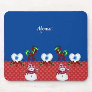 Alfombrilla De Ratón Snowman Mouse Pad