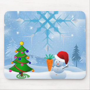 Alfombrilla De Ratón Snowman Mouse Pad