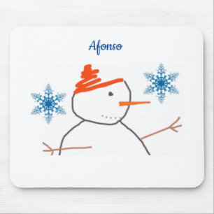 Alfombrilla De Ratón Snowman Mouse Pad
