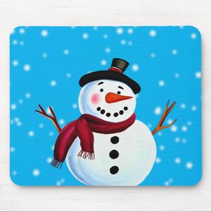 Alfombrilla De Ratón Snowman Mouse Pad