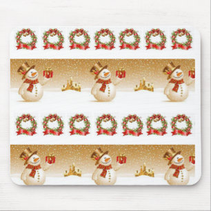 Alfombrilla De Ratón Snowman Mouse Pad