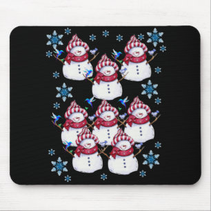 Alfombrilla De Ratón Snowman Mouse Pad