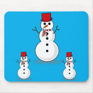 Alfombrilla De Ratón Snowman Mouse Pad