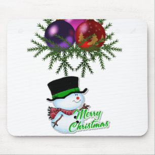 Alfombrilla De Ratón Snowman Mouse Pad