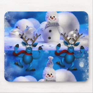 Alfombrilla De Ratón Snowman Mouse Pad
