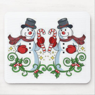 Alfombrilla De Ratón Snowman Mouse Pad