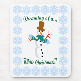 Alfombrilla De Ratón Snowman Mouse Pad
