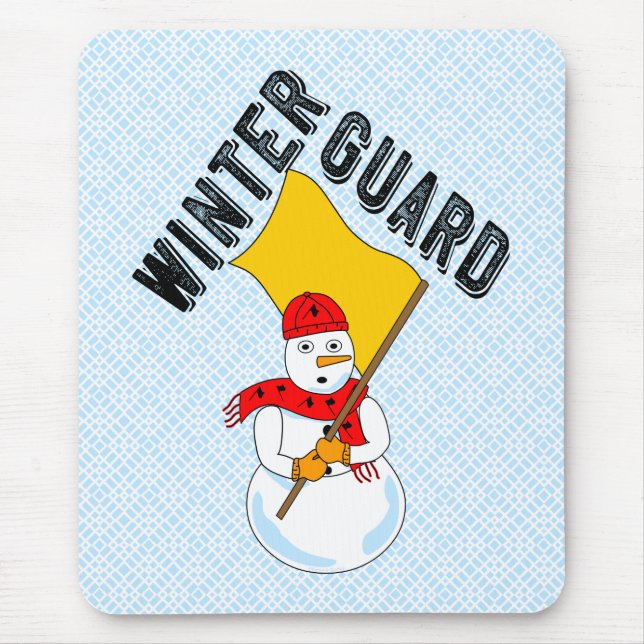 Alfombrilla De Ratón Snowman Winter Guard Mouse Pad (Frente)