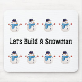 Alfombrilla De Ratón Snowman Winter Mouse Pad