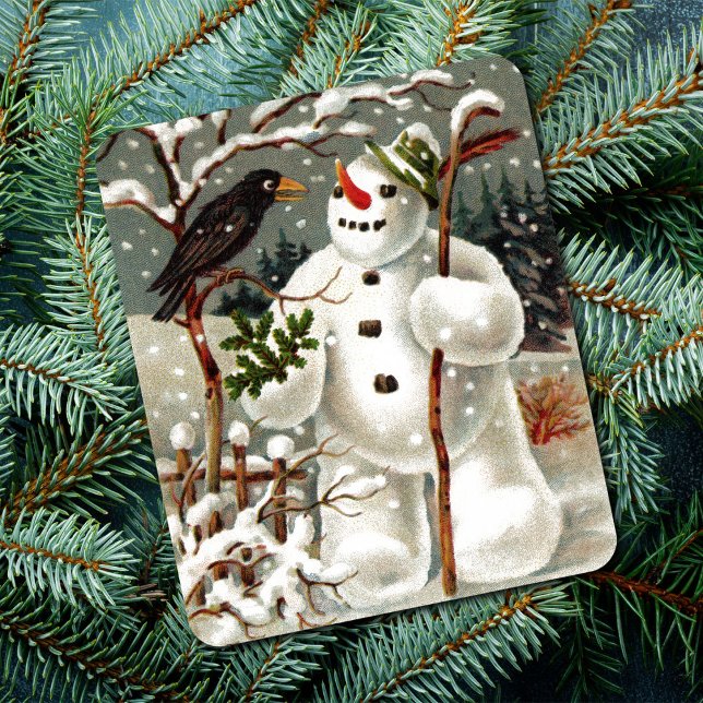 Alfombrilla De Ratón Snowman y Crow Mousepad (Subido por el creador)
