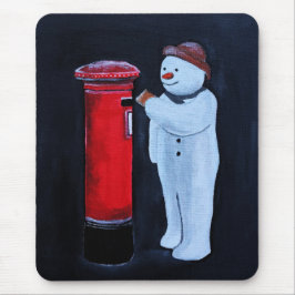 Alfombrilla De Ratón Snowman's Letter to Santa Painting by Alfred Fox
