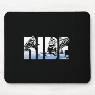 Alfombrilla De Ratón Snowmobile Ride Snowmobiling Winter Sport Skits S