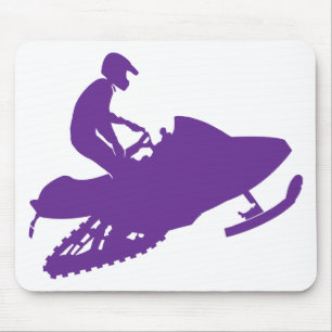 Alfombrilla De Ratón Snowmobiler/Purple Sled