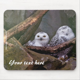 Alfombrilla De Ratón Snowy Owls Mousepad